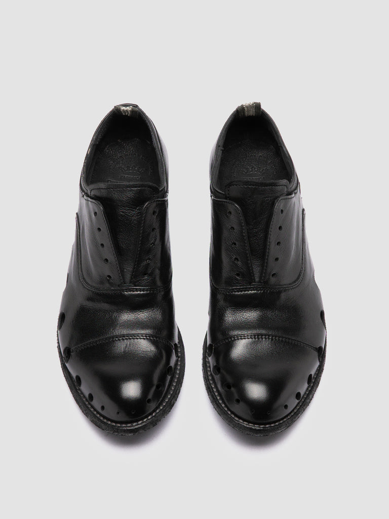 LEXIKON 546 - Black Leather Oxford Shoes