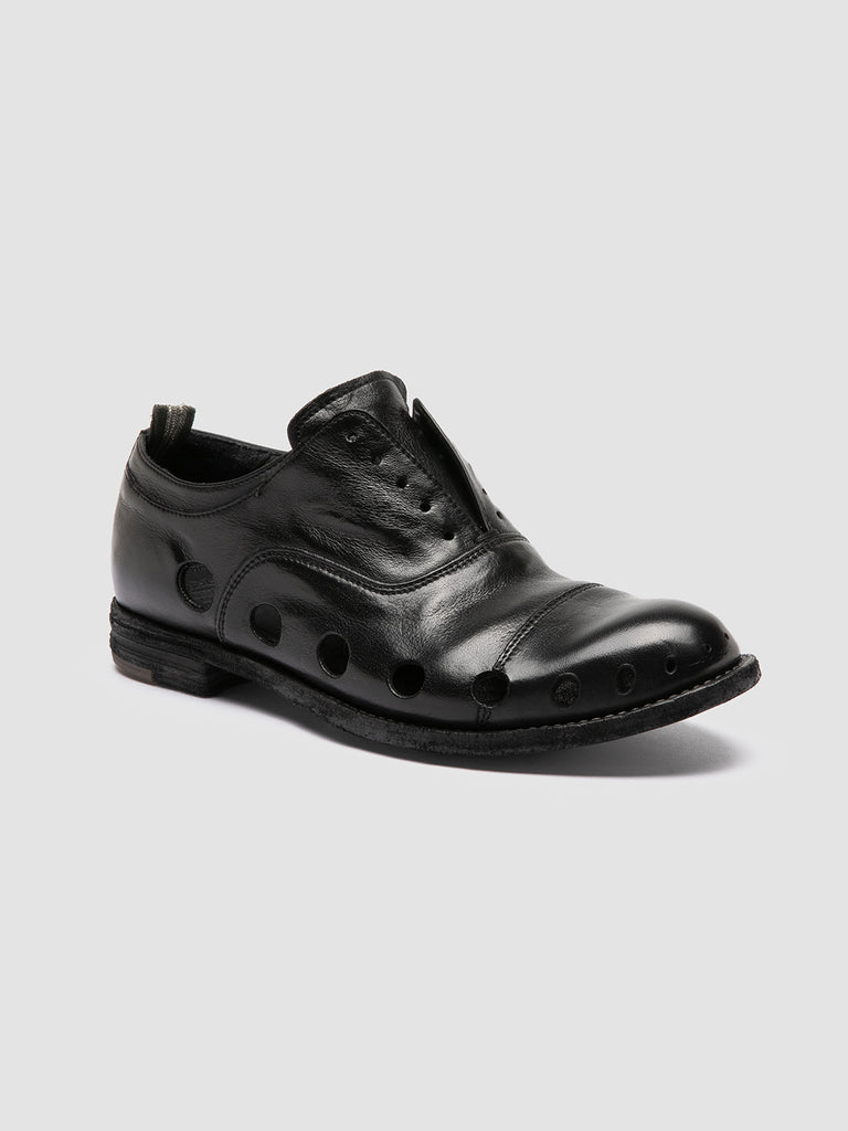 LEXIKON 546 - Black Leather Oxford Shoes Women Officine Creative - 3