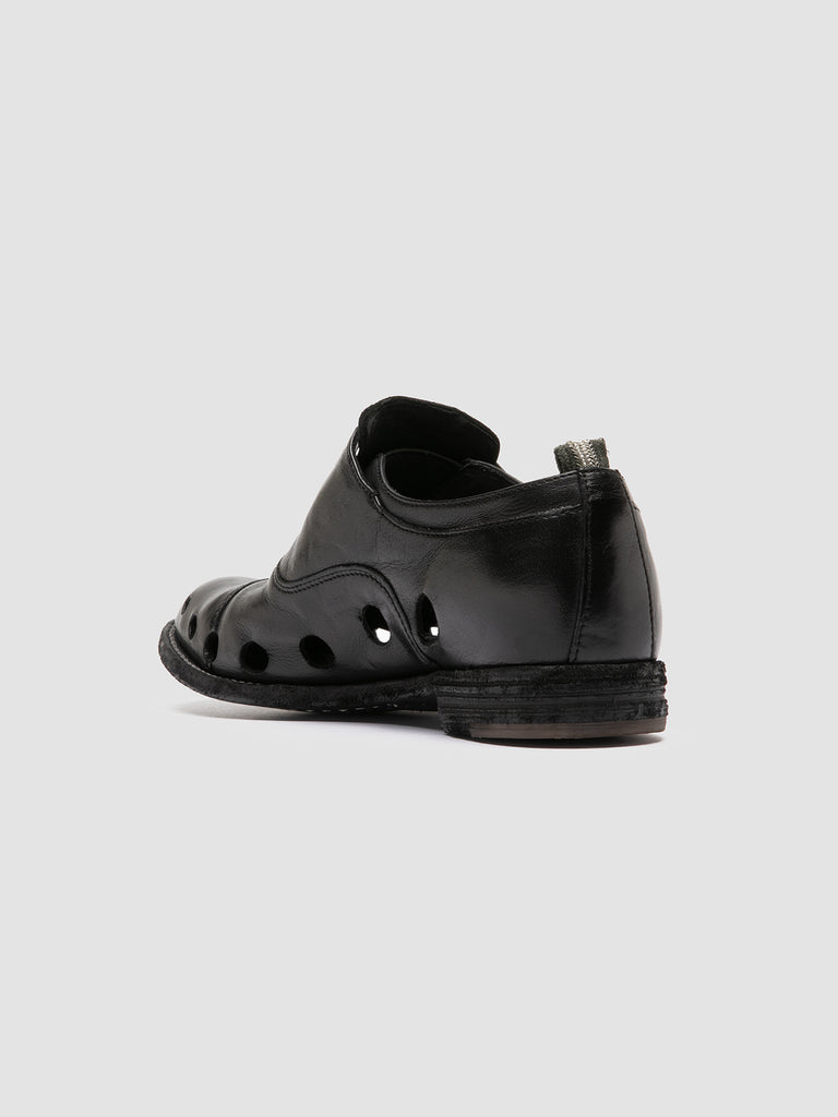 LEXIKON 546 - Black Leather Oxford Shoes Women Officine Creative - 4