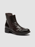 LIS 001 - Brown Leather Zipped Boots Women Officine Creative - 3