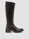 LIS 005 - Brown Leather Zipped Boots