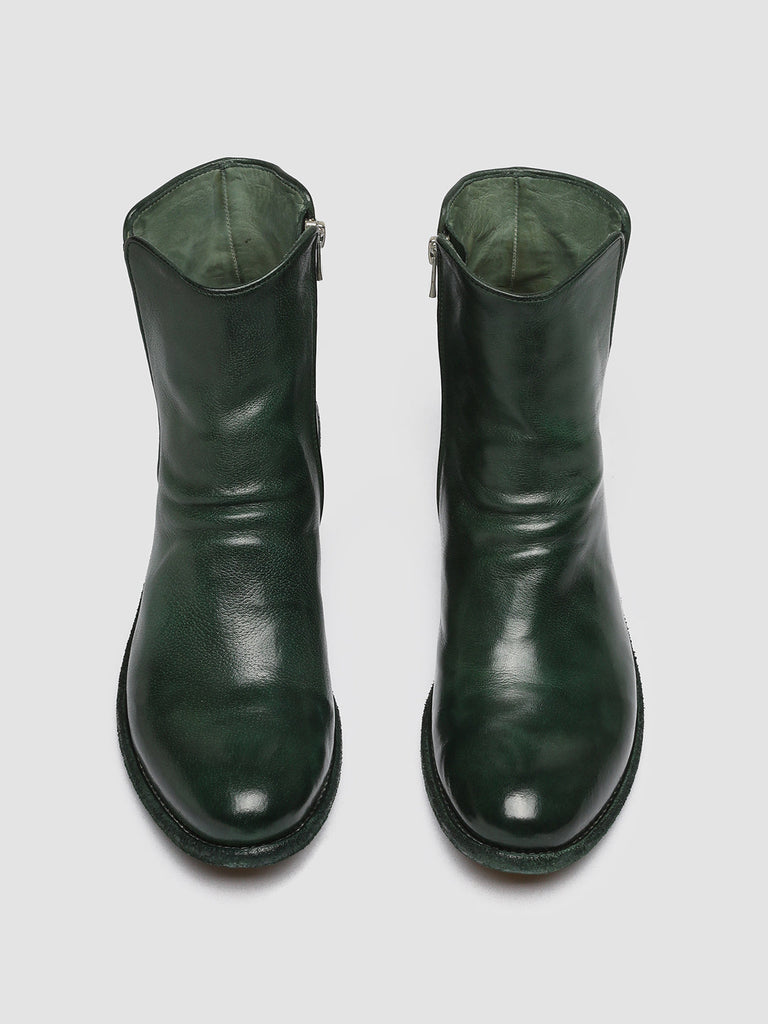 LISON 034 - Grüne Stiefeletten aus Leder