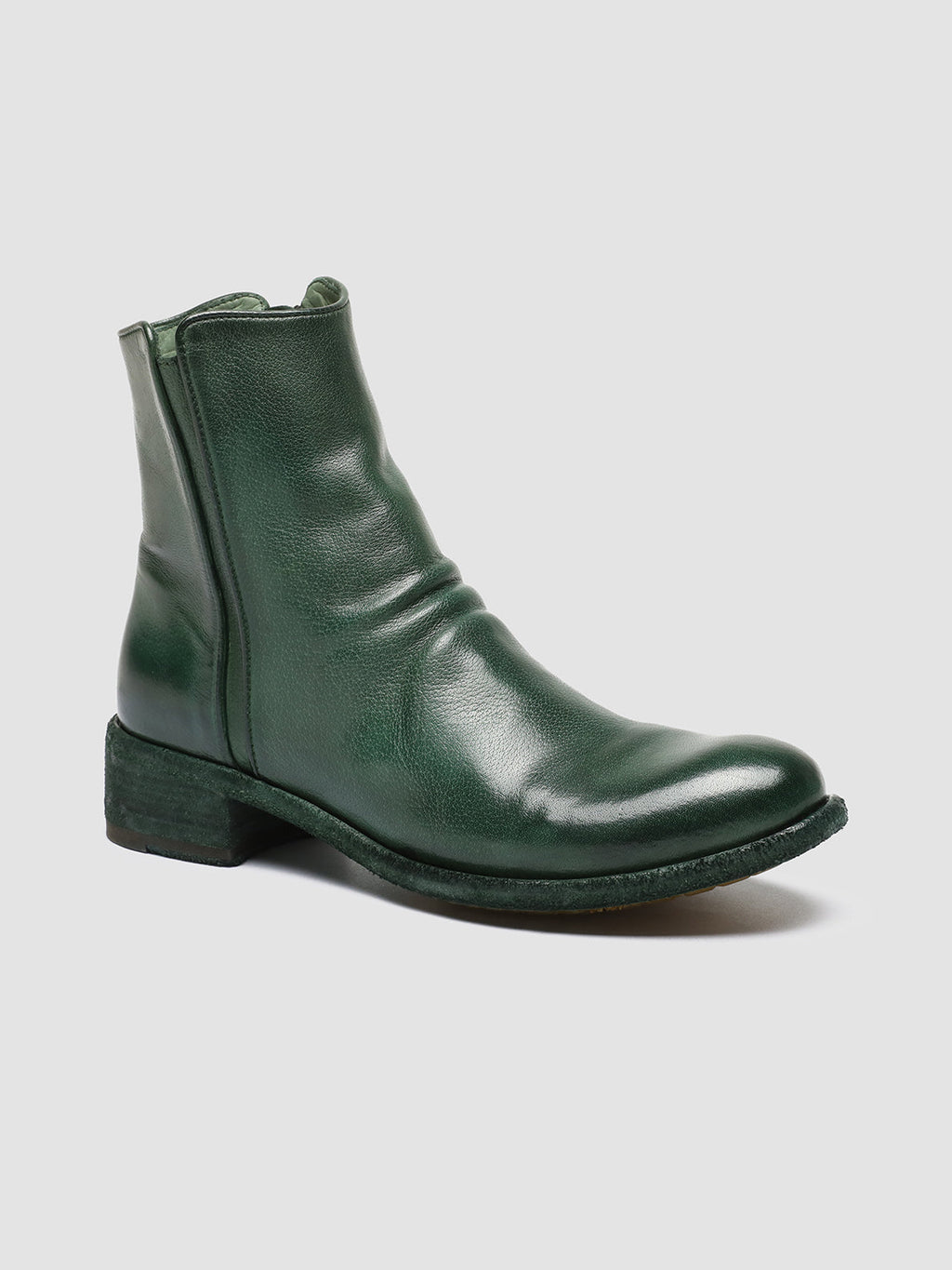 LISON 034 - Grüne Stiefeletten aus Leder