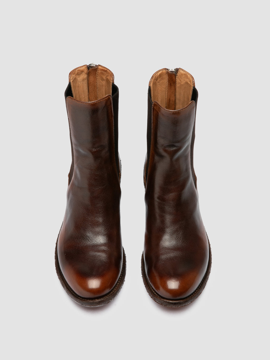 LISON 017 - Brown Leather Chelsea Boots Officine Creative - 2