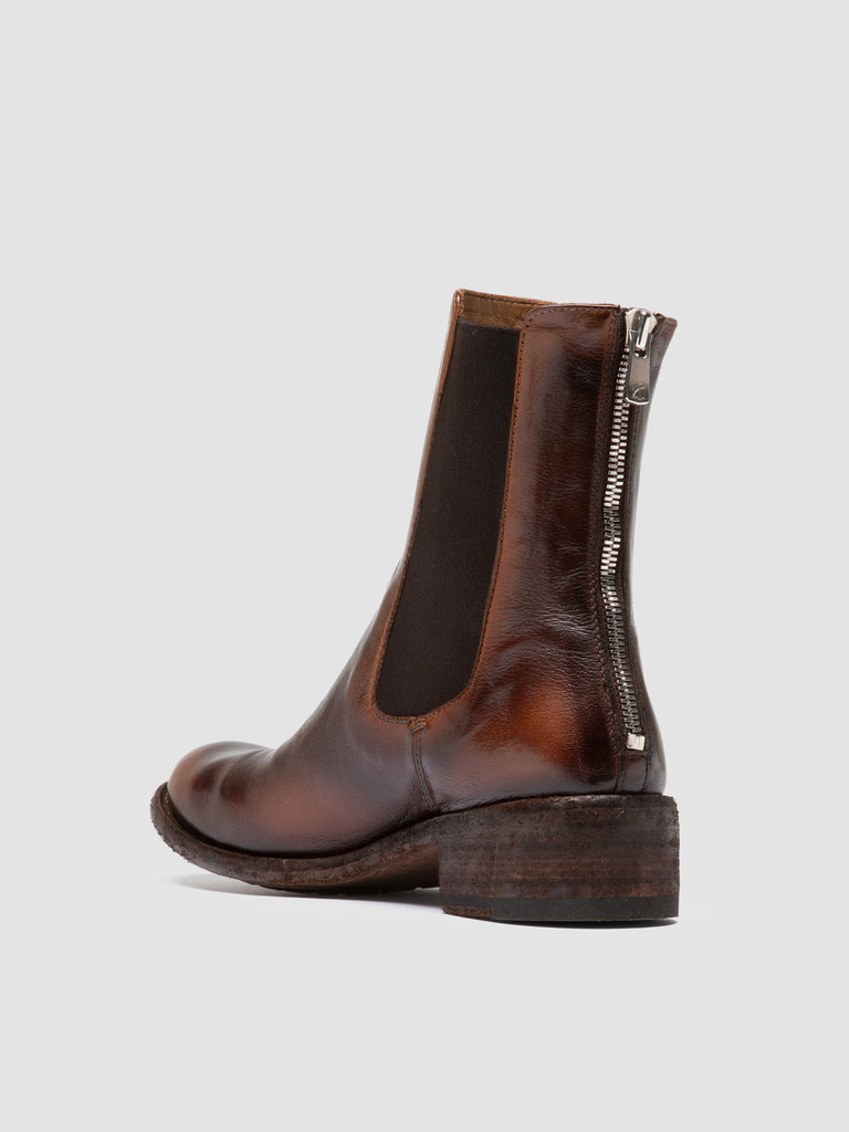LISON 017 - Brown Leather Chelsea Boots Officine Creative - 4