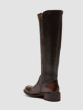 LISON 035 - Brown Stretch Leather Boots Officine Creative - 4
