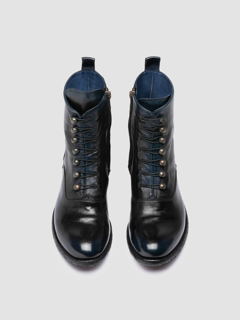 LISON 036 - Black Leather Zipped Boots Officine Creative - 2