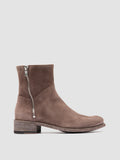 LISON 066 - Taupe Suede Zipped Boots - thumb image 1,side view