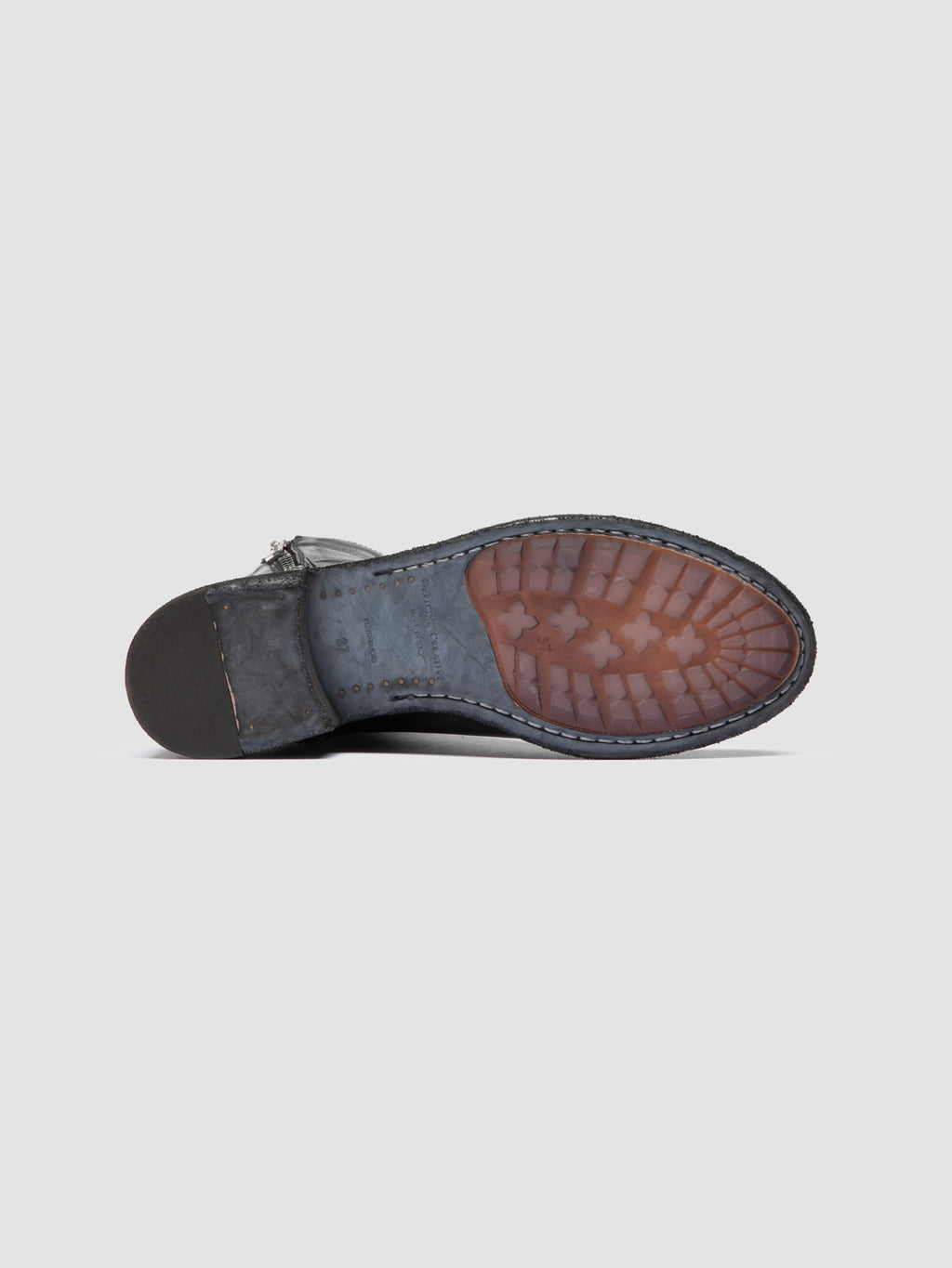 LISON 066 - Grey Leather Zipped Boots Officine Creative - 5