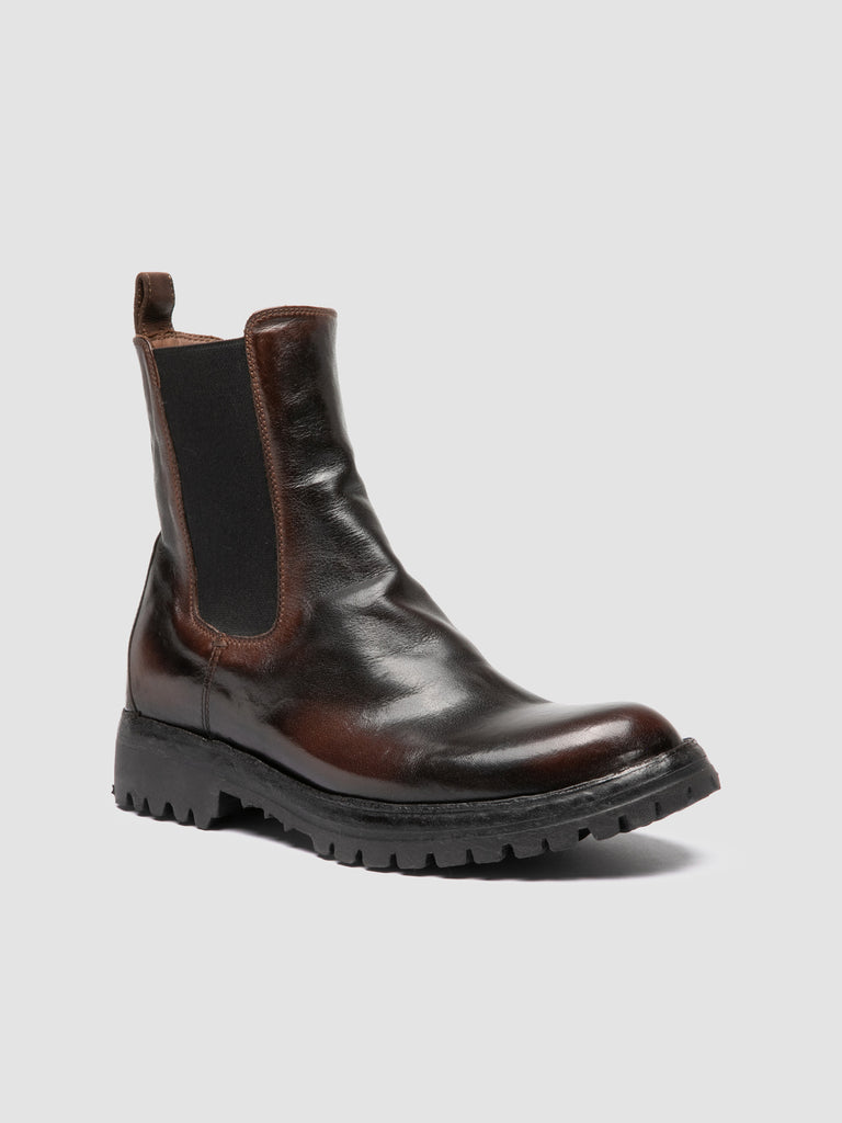 LORAINE 004 - Brown Leather Chelsea Boots