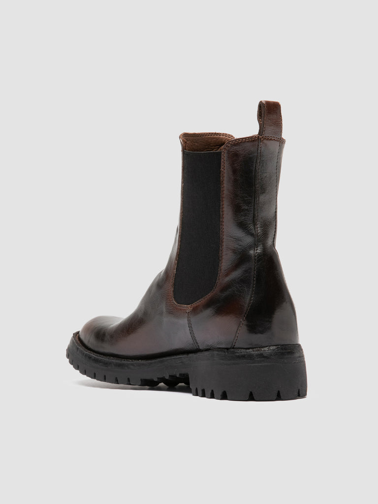 LORAINE 004 - Brown Leather Chelsea Boots