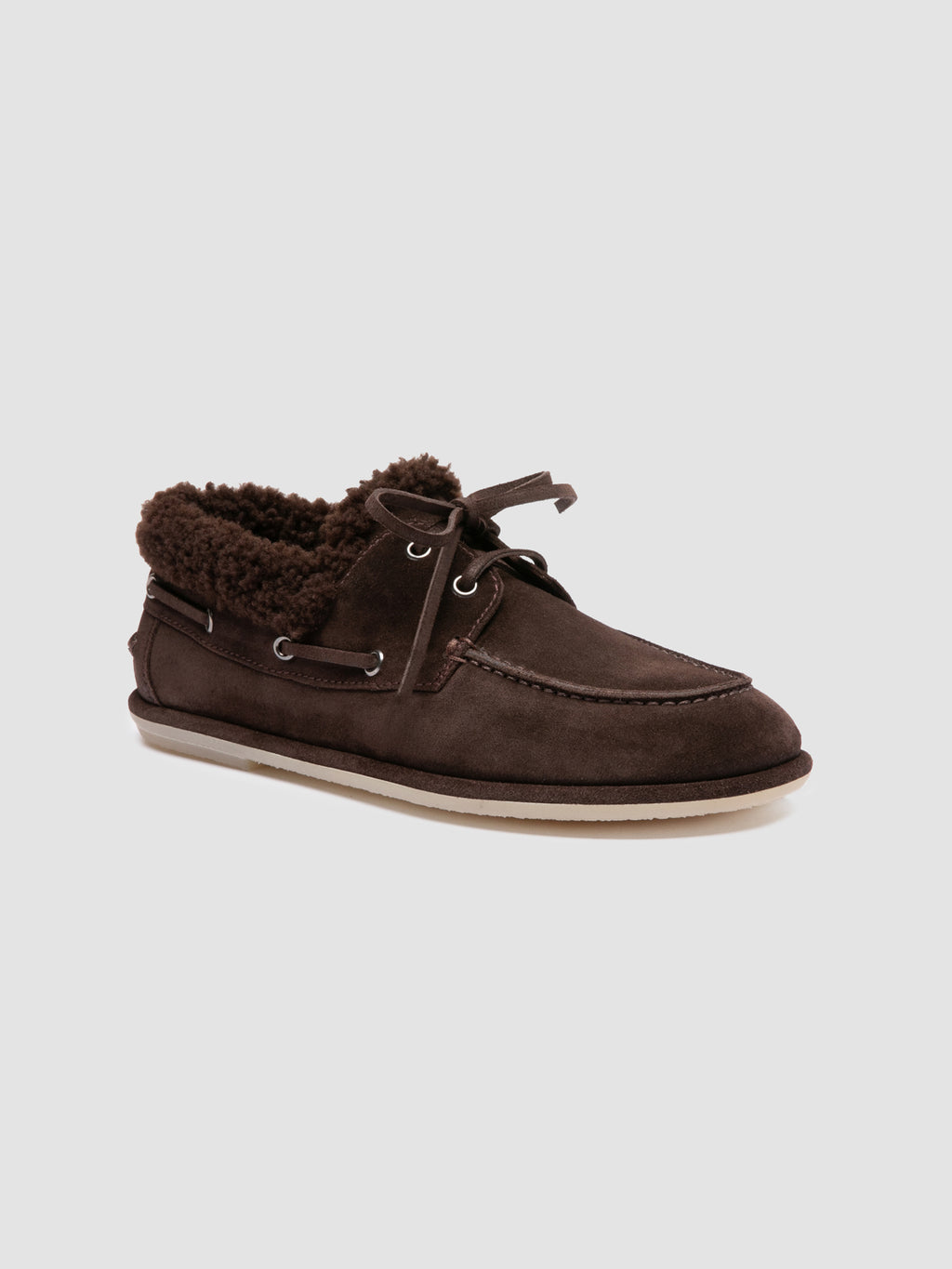 LOVE 103 - Brown Suede Boat Shoes Officine Creative - 3