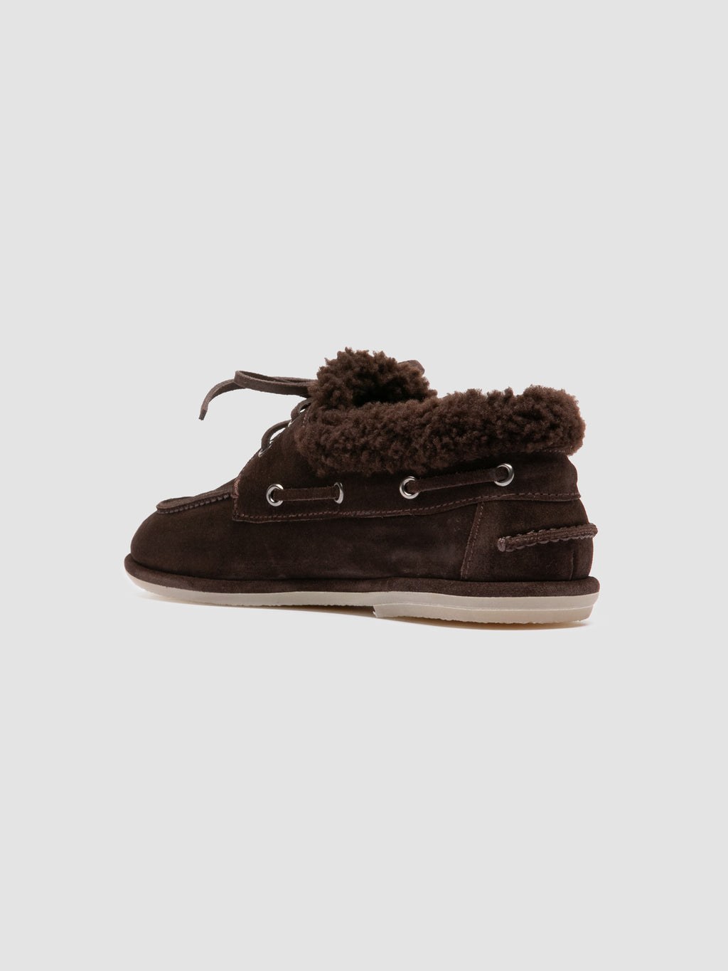 LOVE 103 - Brown Suede Boat Shoes Officine Creative - 4