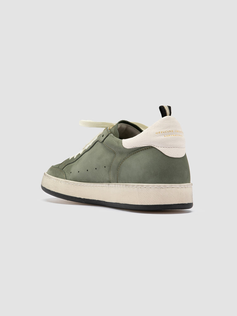 MAGIC 002 - Green Leather and Suede Low Top Sneakers men Officine Creative - 4