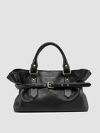 MEG 002 - Schwarze Henkeltasche aus Leder