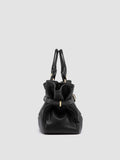 MEG 002 - Schwarze Henkeltasche aus Leder - thumb image 3,side view