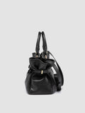 MEG 002 - Schwarze Henkeltasche aus Leder - thumb image 5,side view