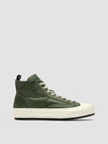 MES DD 002 - Green Leather High Top Sneakers Men Officine Creative - 1