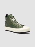 MES DD 002 - Green Leather High Top Sneakers Men Officine Creative - 3