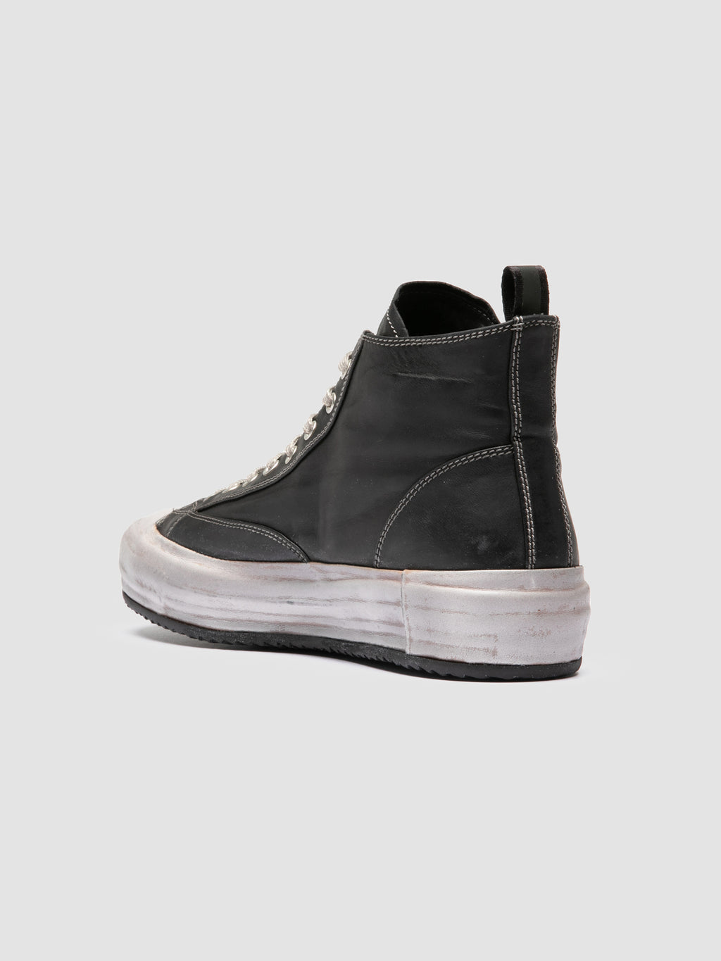 MES DD 002 - Black Leather Sneakers Officine Creative - 4