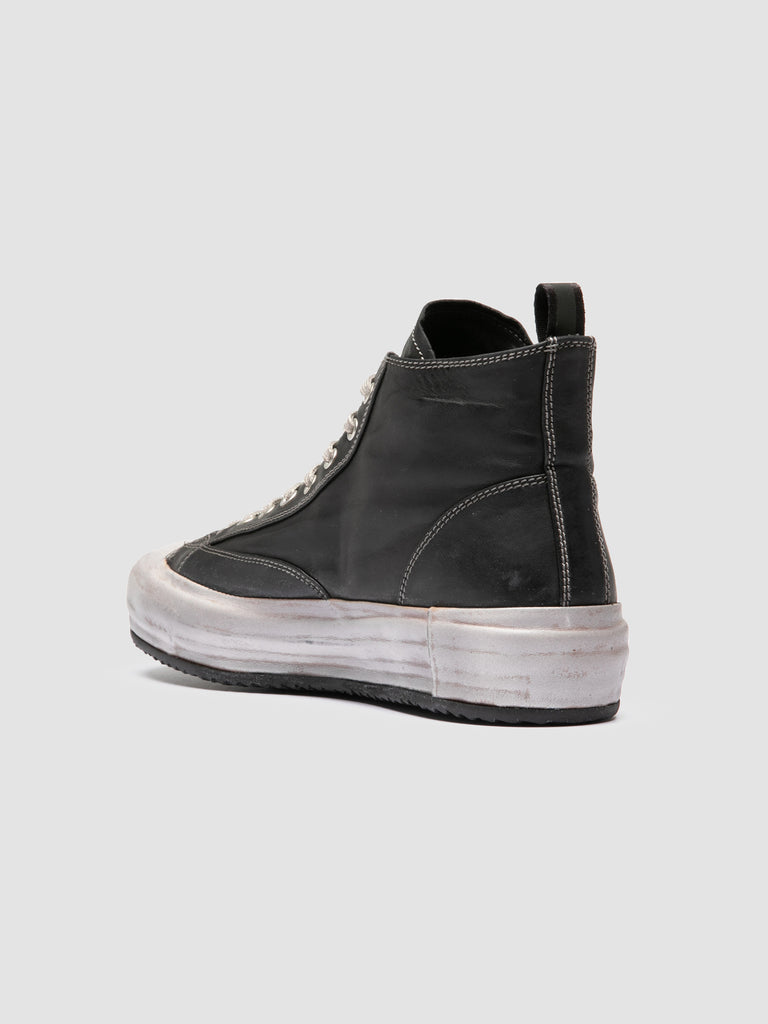 MES DD 002 - Black Leather Sneakers Officine Creative - 4