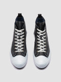 MES DD 002 - Blue Leather High Top Sneakers Men Officine Creative - 2