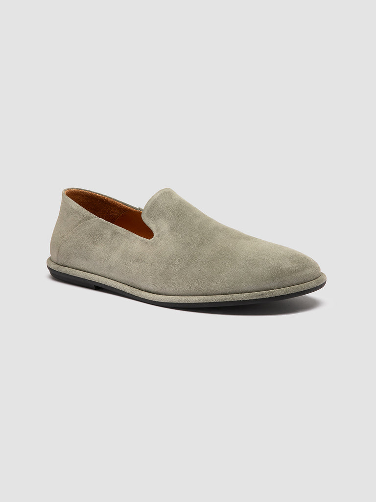 MIENNE 001 - Green Suede Penny Loafers