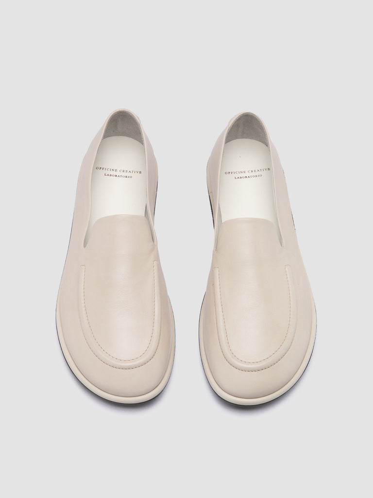 MIENNE 101 - White Leather Loafers