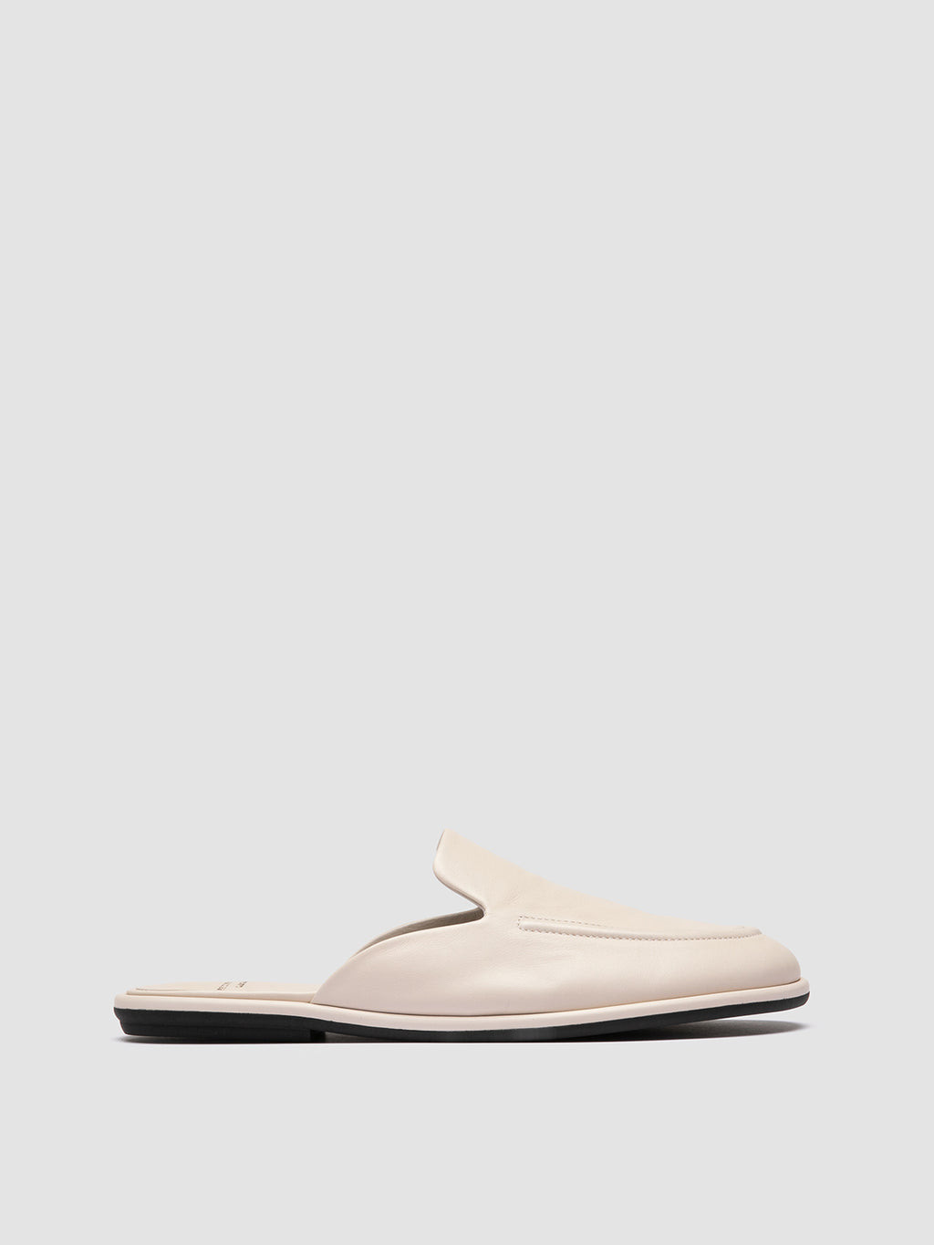MIENNE 109 - Off White Leather Mules