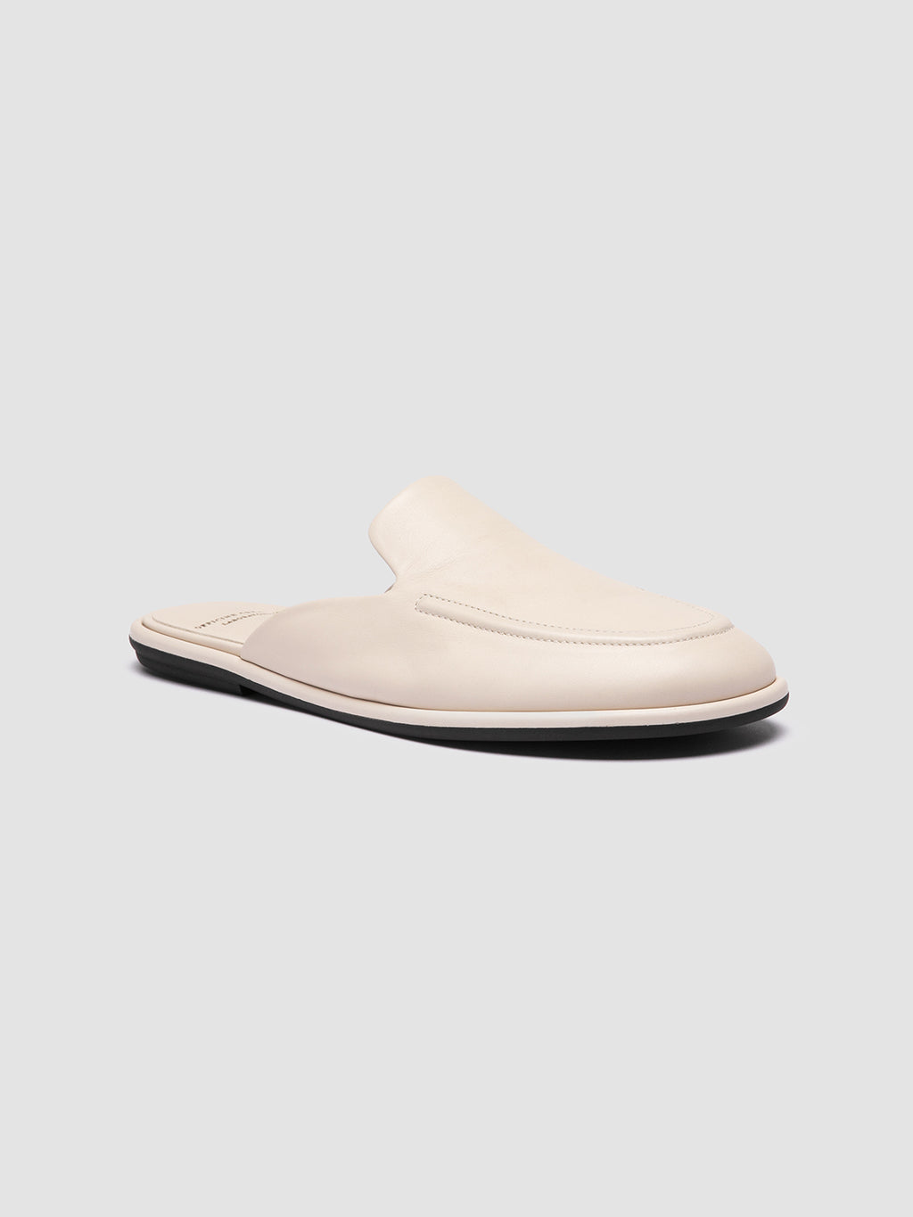 MIENNE 109 - Off White Leather Mules