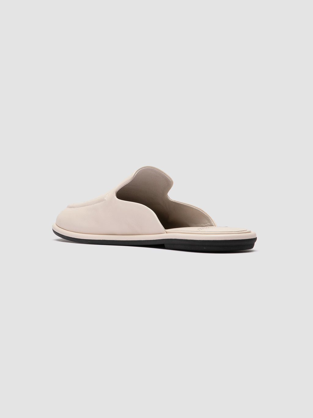 MIENNE 109 - Off White Leather Mules
