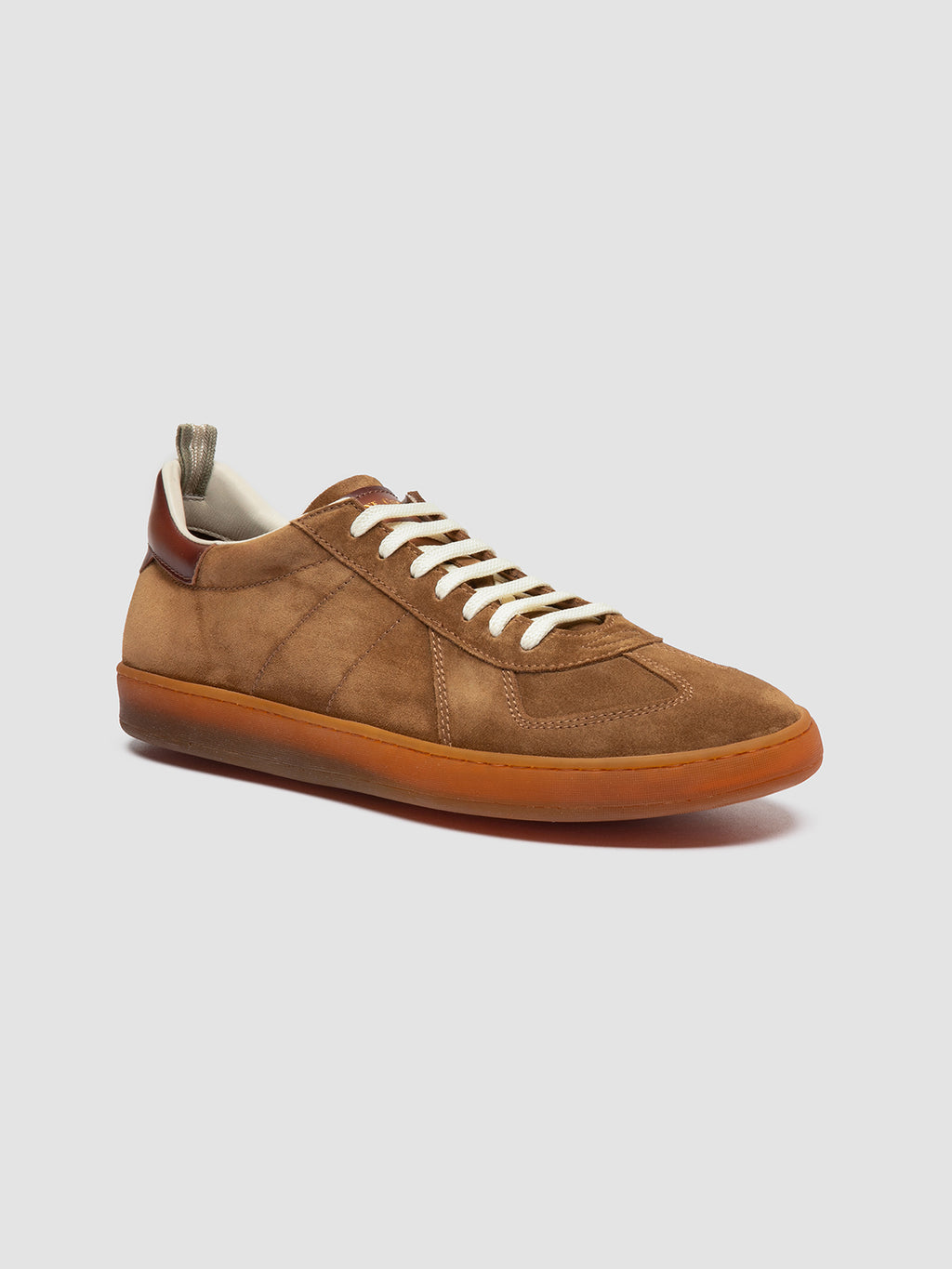 MILITIA 002 - Brown Suede and Leather Sneakers - image 3,side view