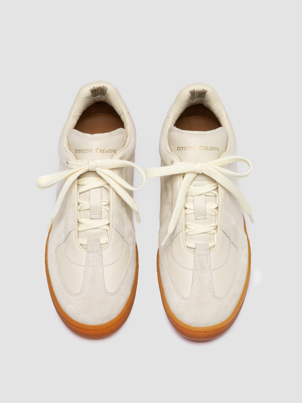 MILITIA 102 - White Leather and Suede Sneakers Officine Creative - 2