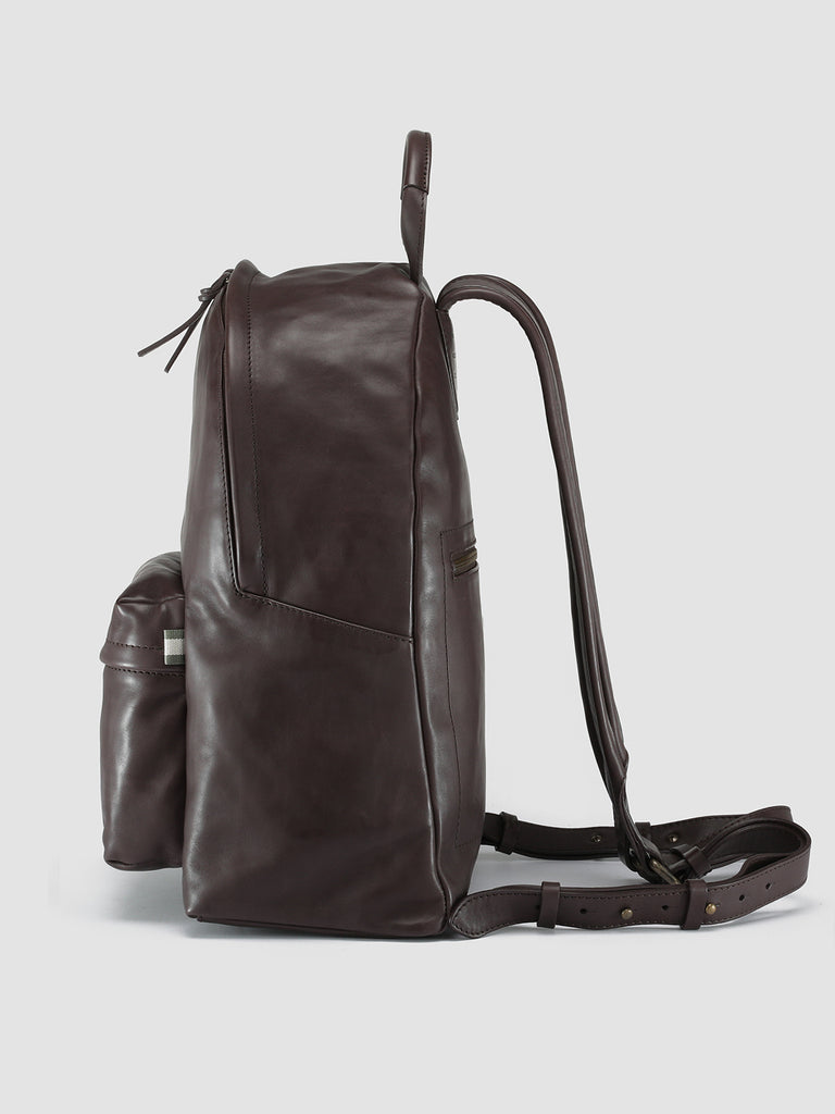 MINI PACK - Brown Nappa Leather Backpack