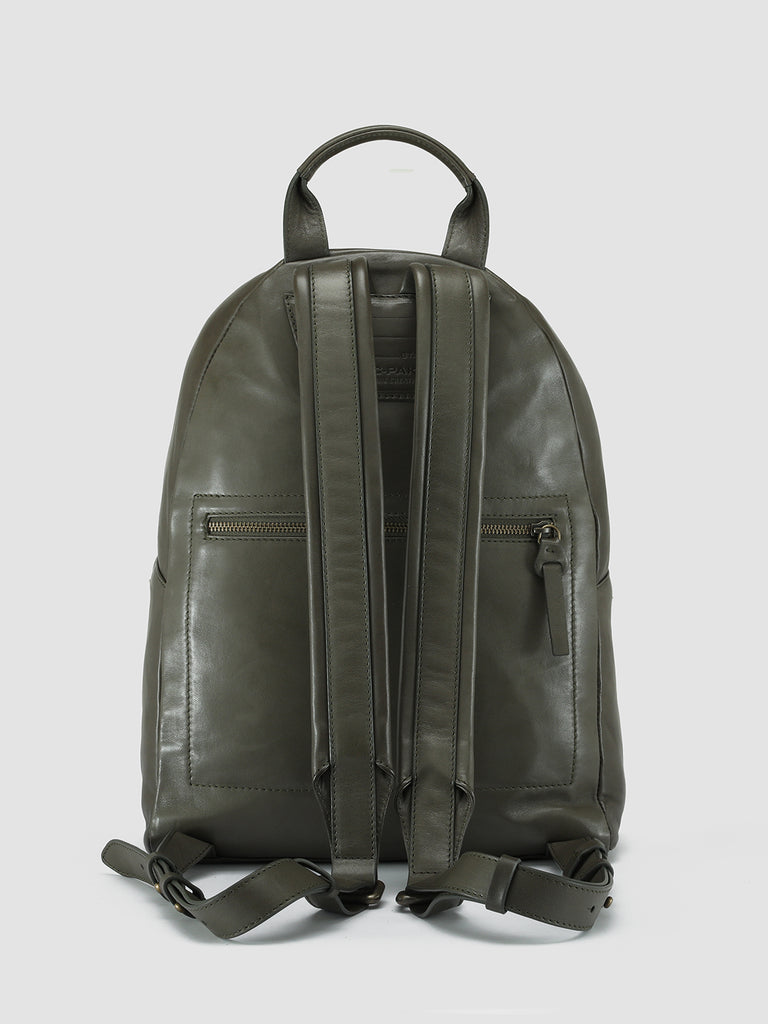 MINI PACK - Green Leather Backpack  Officine Creative - 4
