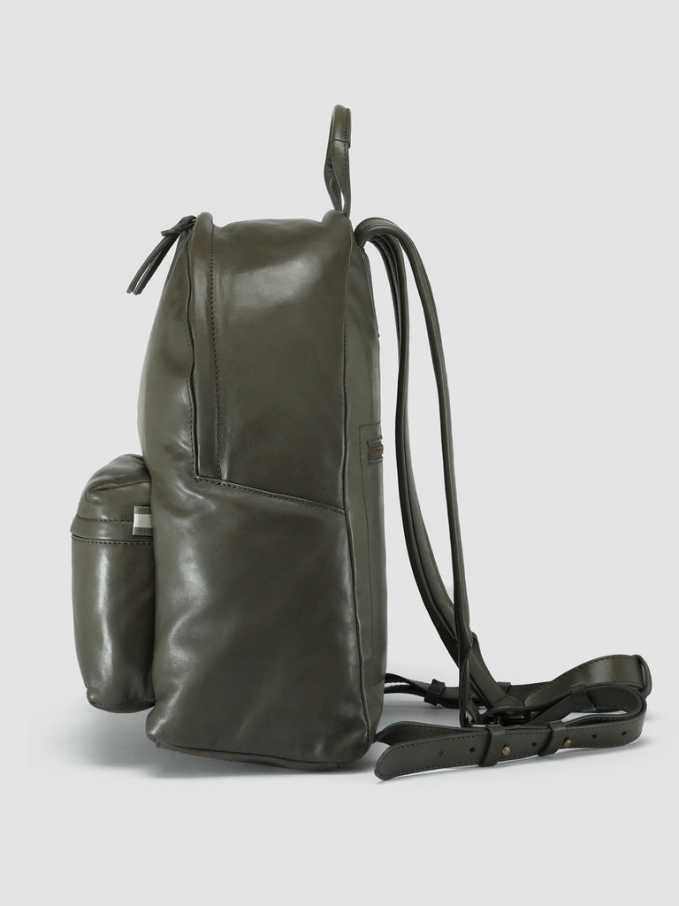 MINI PACK - Green Leather Backpack