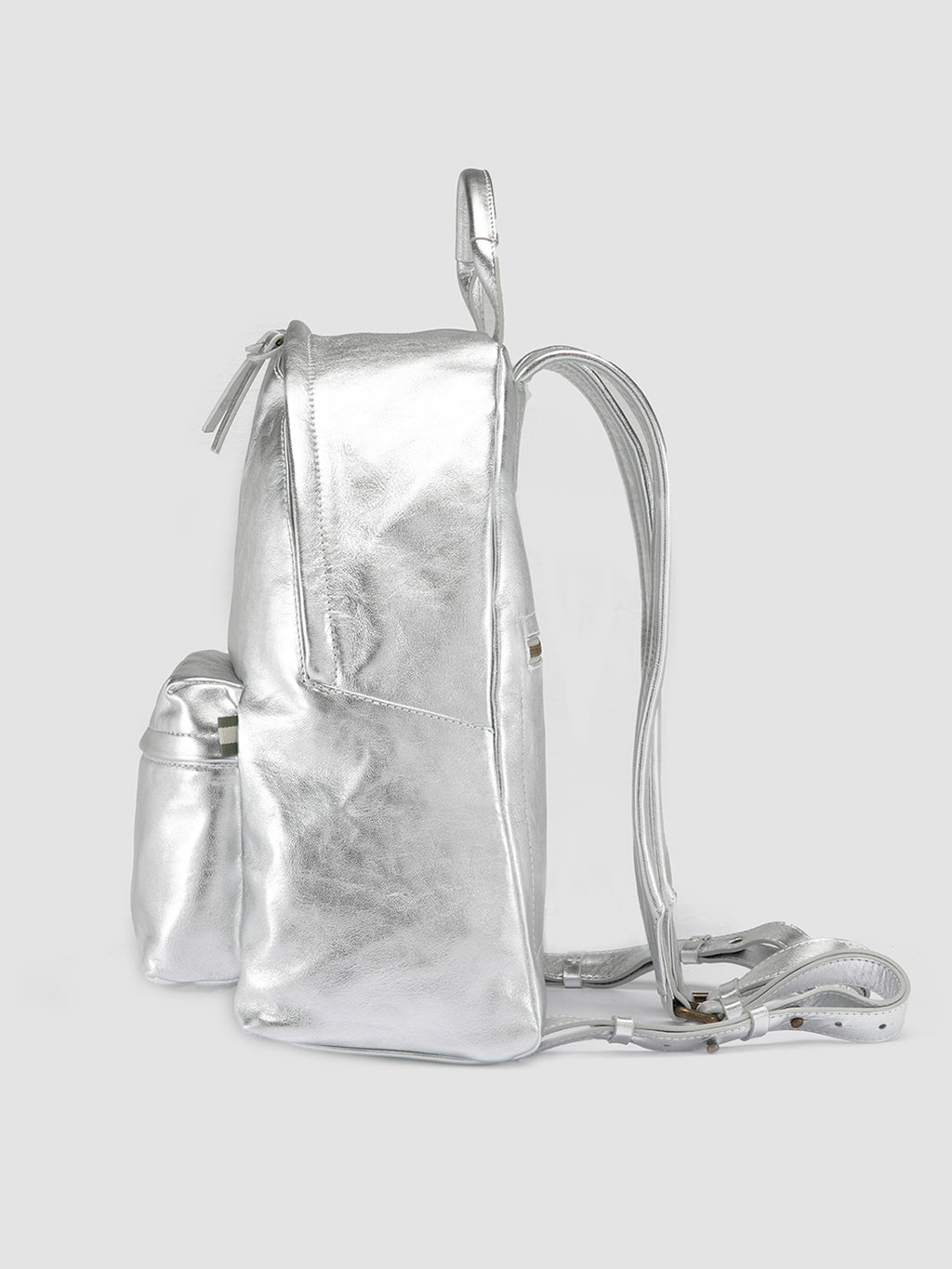 MINI PACK - Silver Leather Backpack Women Officine Creative - 5