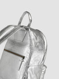 MINI PACK - Silver Leather Backpack Women Officine Creative - 7