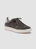 THE DIME 001 - Grey Suede Low Top Sneakers Men Officine Creative - 3