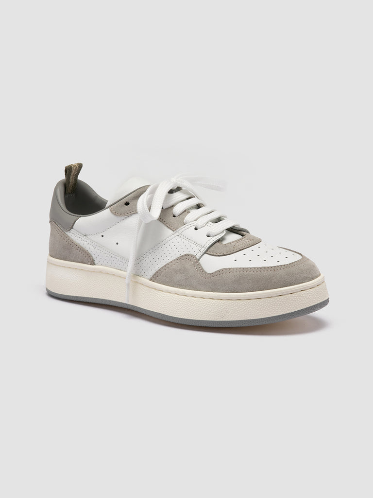 MOWER 120 - White Leather and Suede Low Top Sneakers Women Officine Creative - 3