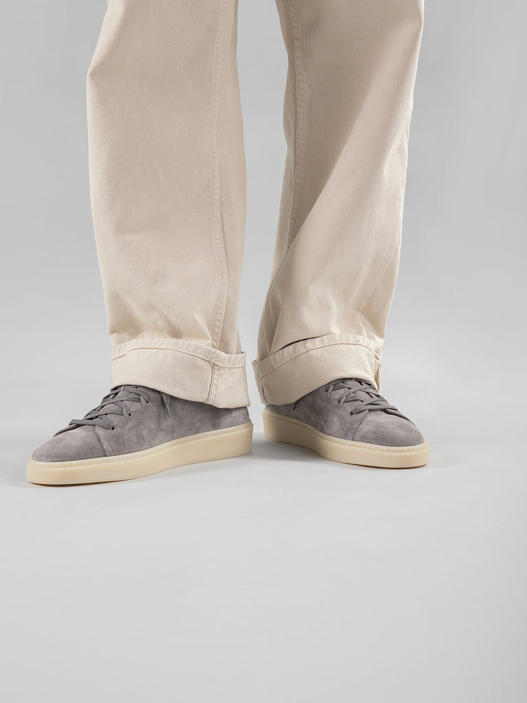MUSKRAT 009 - Grey Suede Low Top Sneakers Men Officine Creative - 1