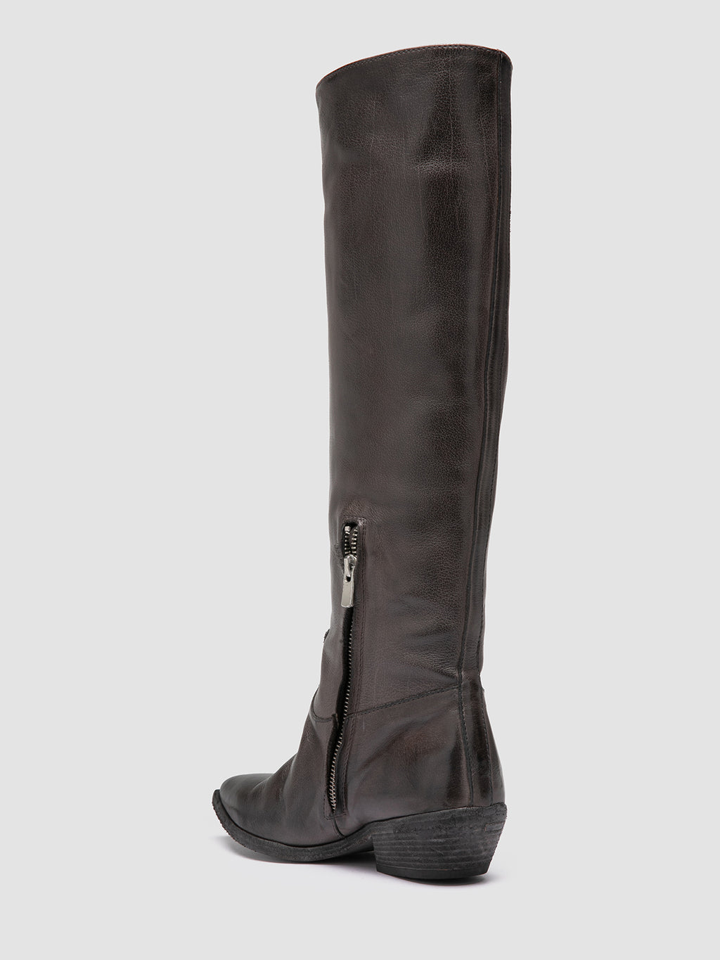 NOELIE DD 104 - Grey Leather Pull On Boots