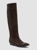 NOELIE DD 104 - Brown Suede Pull On Boots