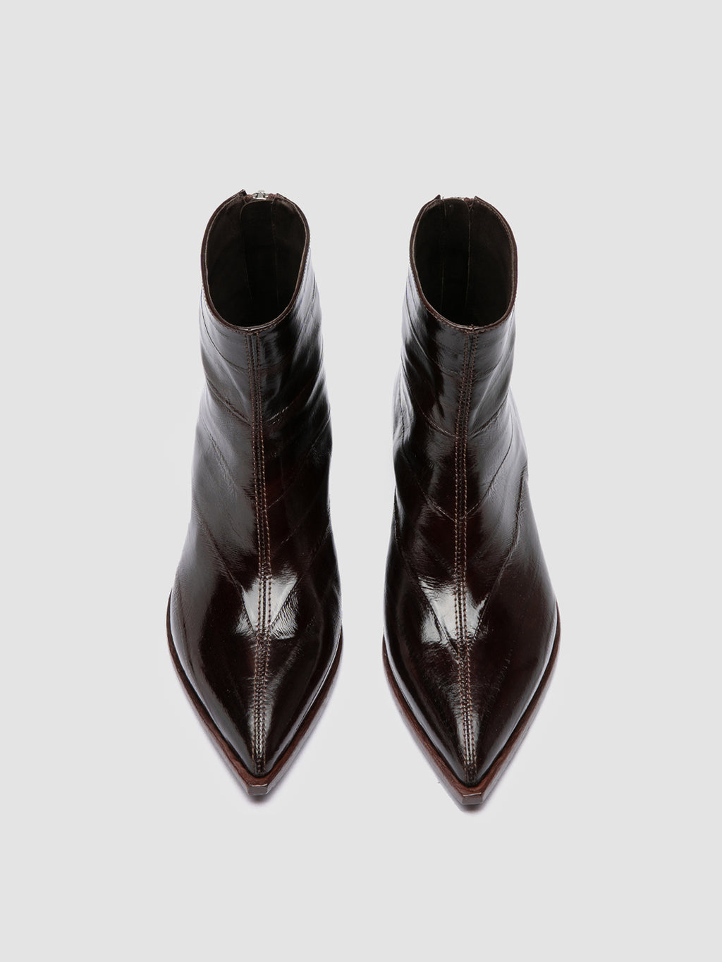 NOELIE DD 109 - Brown Leather Zipped Boots Officine Creative - 2