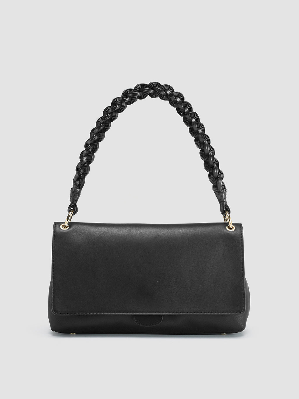 NOLITA WOVEN 212 - Black Nappa Leather Shoulder Bag