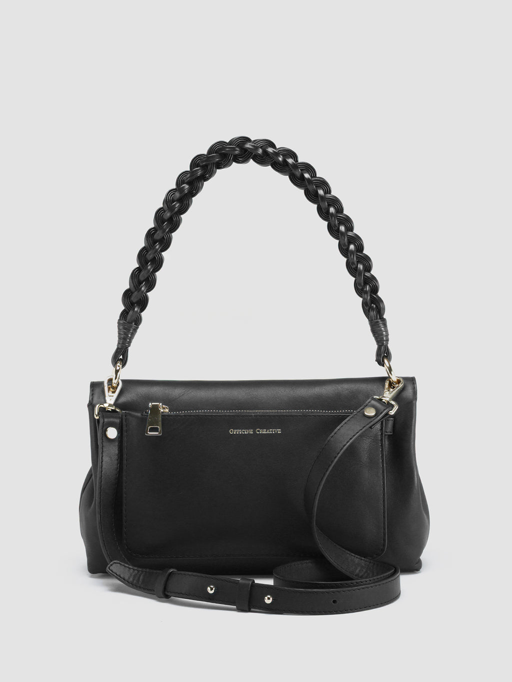NOLITA WOVEN 212 - Black Nappa Leather Shoulder Bag