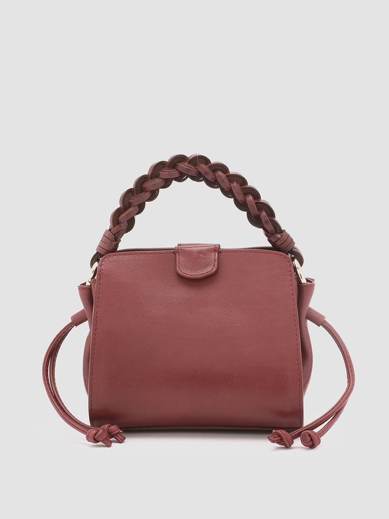 NOLITA WOVEN 219 - burgunderrote Ledertasche mit Henkel