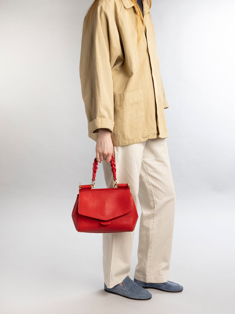 NOLITA WOVEN 223 - Red Leather Handle Bag Women Officine Creative - 7