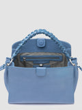 NOLITA WOVEN 231 - blaue Henkeltasche aus Leder