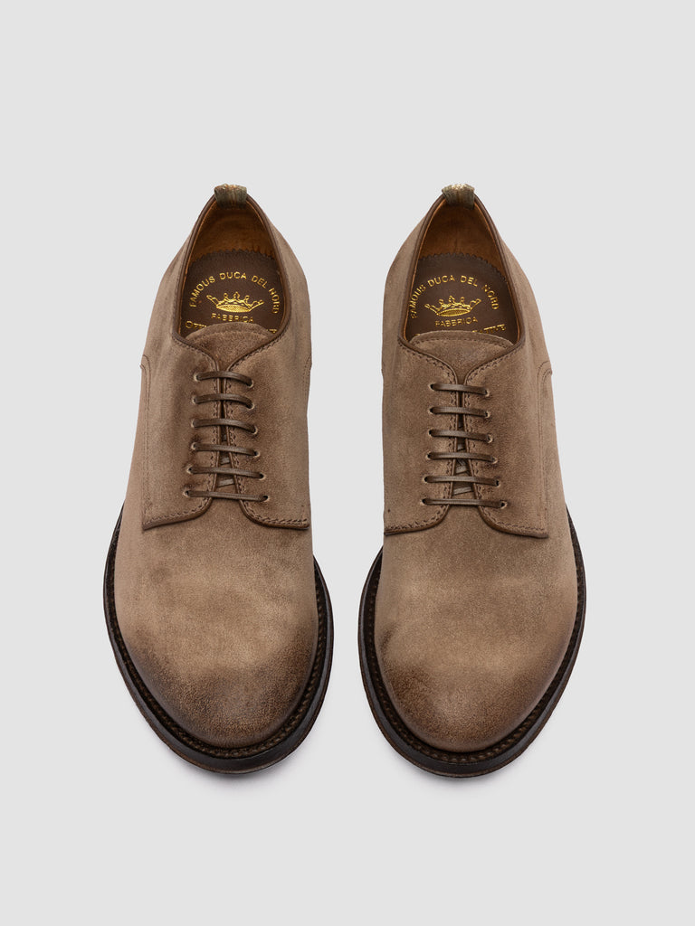 ANATOMIA 012 - Braune Derby-Schuhe aus Wildleder